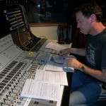 Amick Byram, recording producer for the Sweet Dreams album at the studio.