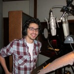 Benjamin Byram recording his duets with Cassie.