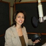 Cassie Byram getting ready to record another song for her new CD, Wonderfully Made.